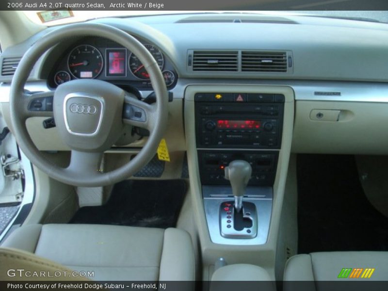 Arctic White / Beige 2006 Audi A4 2.0T quattro Sedan