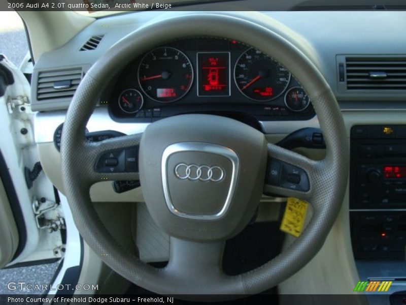Arctic White / Beige 2006 Audi A4 2.0T quattro Sedan