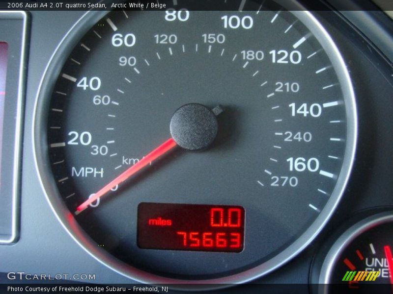 Arctic White / Beige 2006 Audi A4 2.0T quattro Sedan