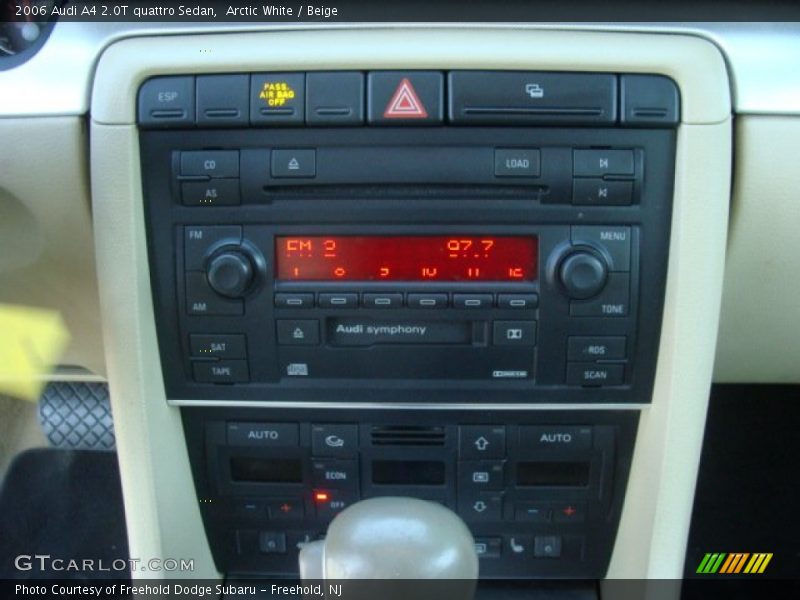 Arctic White / Beige 2006 Audi A4 2.0T quattro Sedan