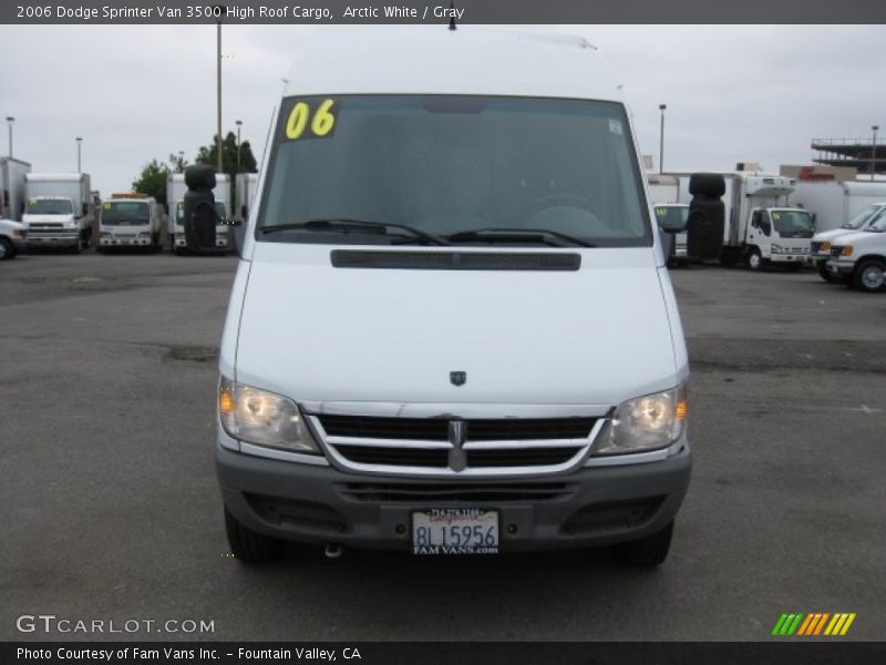 Arctic White / Gray 2006 Dodge Sprinter Van 3500 High Roof Cargo