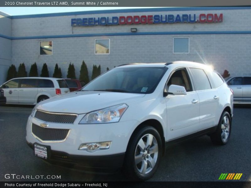 Summit White / Cashmere 2010 Chevrolet Traverse LTZ AWD