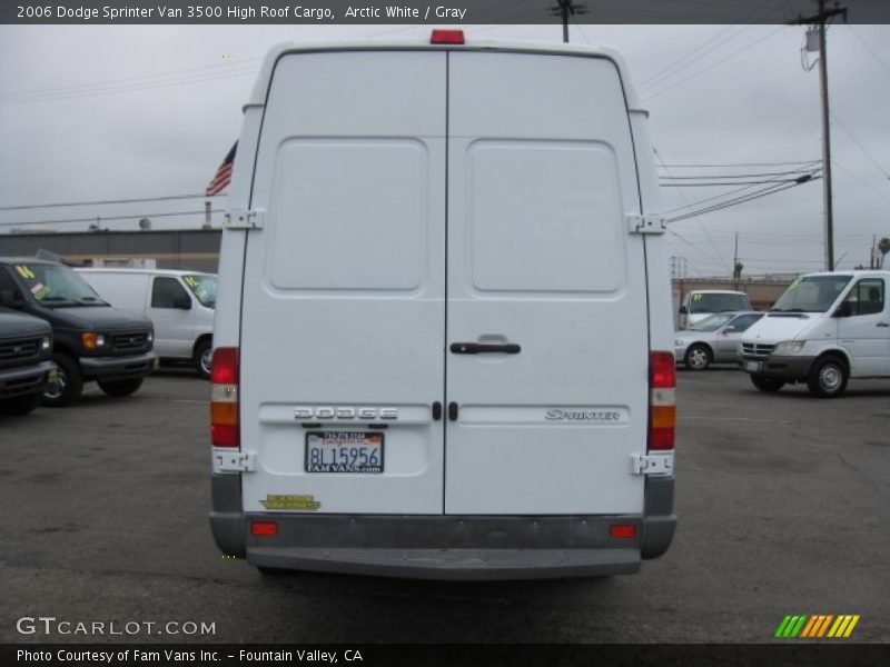 Arctic White / Gray 2006 Dodge Sprinter Van 3500 High Roof Cargo