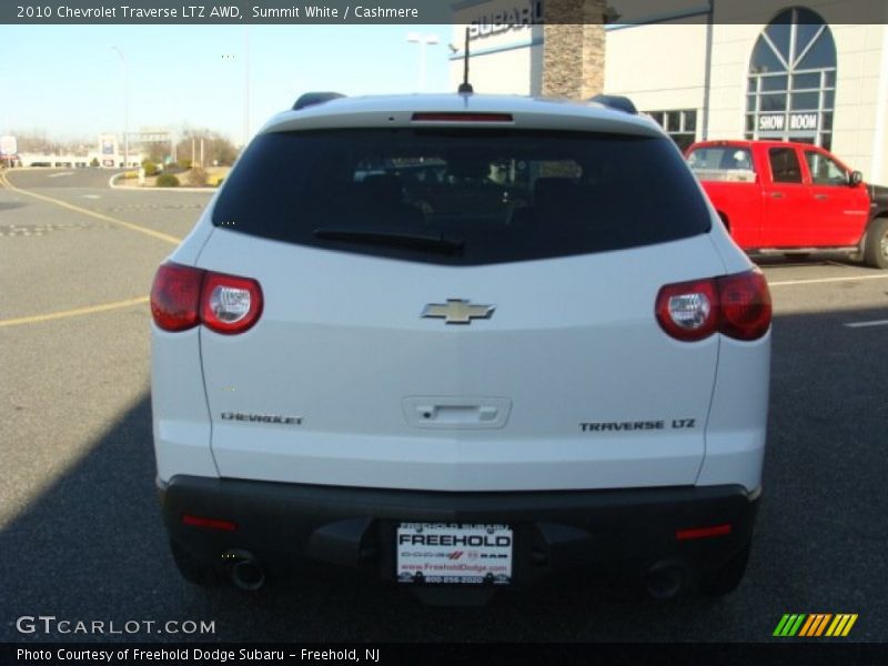 Summit White / Cashmere 2010 Chevrolet Traverse LTZ AWD