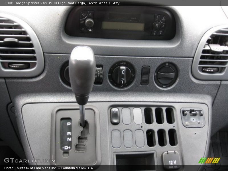 Controls of 2006 Sprinter Van 3500 High Roof Cargo