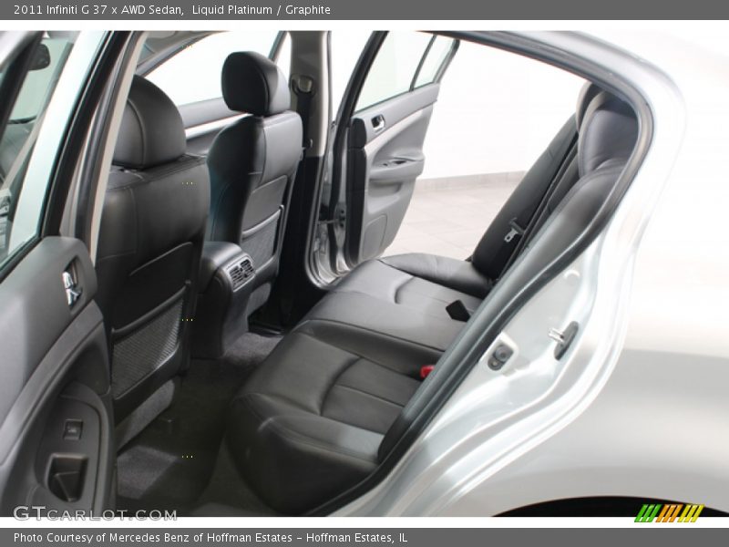 Rear Seat of 2011 G 37 x AWD Sedan