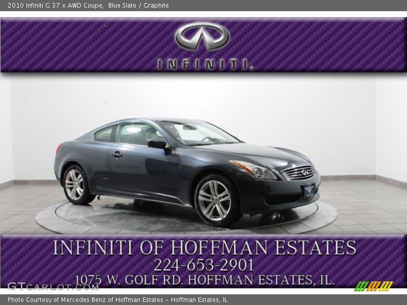 Blue Slate / Graphite 2010 Infiniti G 37 x AWD Coupe