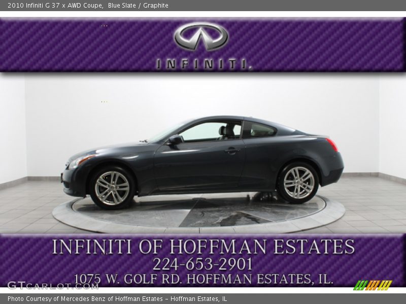 Blue Slate / Graphite 2010 Infiniti G 37 x AWD Coupe