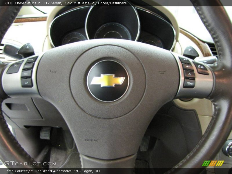 Gold Mist Metallic / Cocoa/Cashmere 2010 Chevrolet Malibu LTZ Sedan