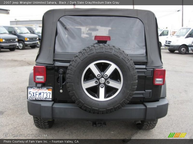 Black / Dark Slate Gray/Medium Slate Gray 2007 Jeep Wrangler Unlimited Sahara