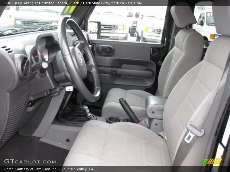 Black / Dark Slate Gray/Medium Slate Gray 2007 Jeep Wrangler Unlimited Sahara