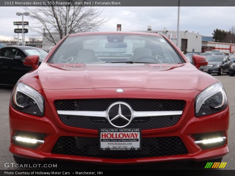 Mars Red / Porcelain/Black 2013 Mercedes-Benz SL 550 Roadster