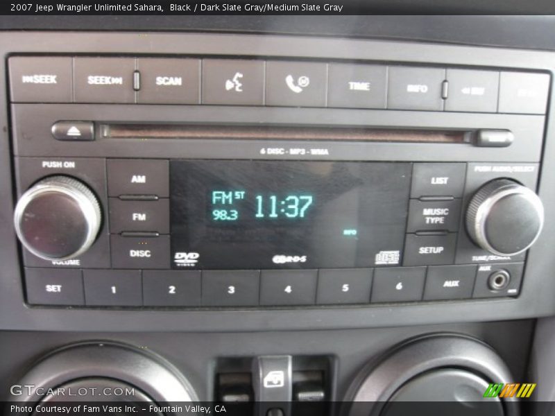 Black / Dark Slate Gray/Medium Slate Gray 2007 Jeep Wrangler Unlimited Sahara