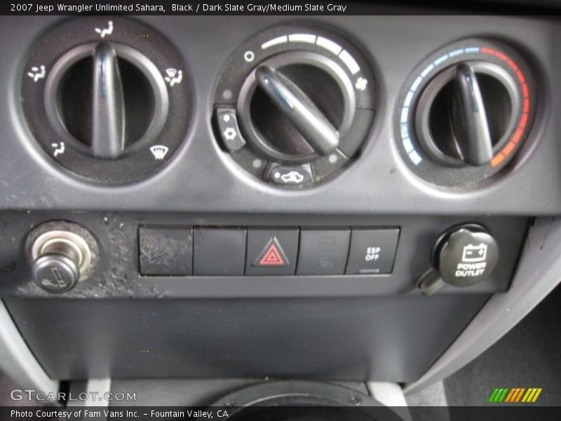 Black / Dark Slate Gray/Medium Slate Gray 2007 Jeep Wrangler Unlimited Sahara