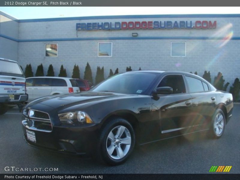 Pitch Black / Black 2012 Dodge Charger SE
