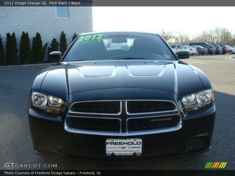 Pitch Black / Black 2012 Dodge Charger SE