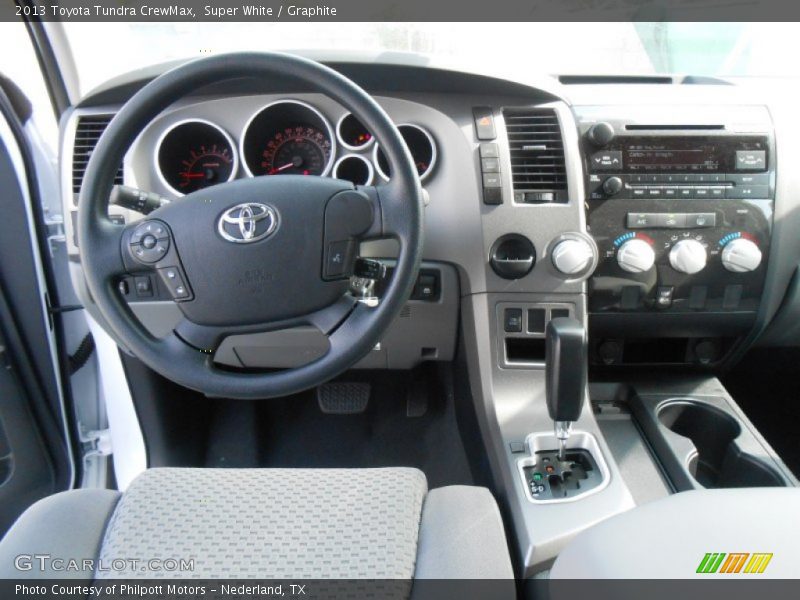 Super White / Graphite 2013 Toyota Tundra CrewMax