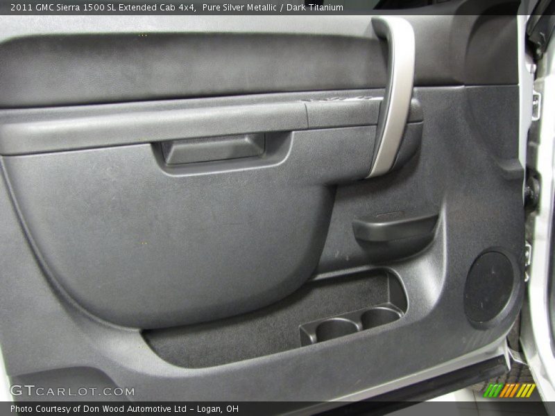 Pure Silver Metallic / Dark Titanium 2011 GMC Sierra 1500 SL Extended Cab 4x4