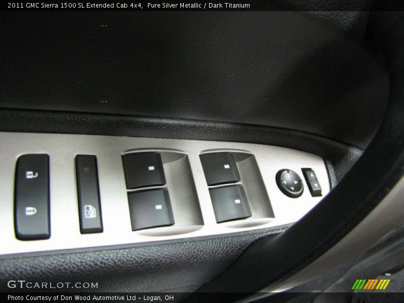 Pure Silver Metallic / Dark Titanium 2011 GMC Sierra 1500 SL Extended Cab 4x4
