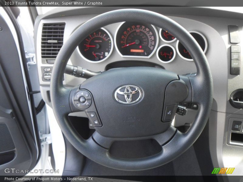 Super White / Graphite 2013 Toyota Tundra CrewMax