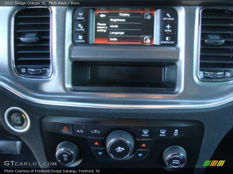 Pitch Black / Black 2012 Dodge Charger SE