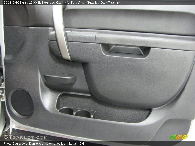 Pure Silver Metallic / Dark Titanium 2011 GMC Sierra 1500 SL Extended Cab 4x4