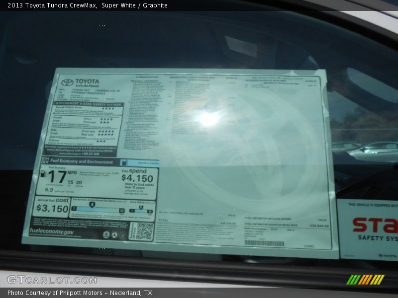 Super White / Graphite 2013 Toyota Tundra CrewMax