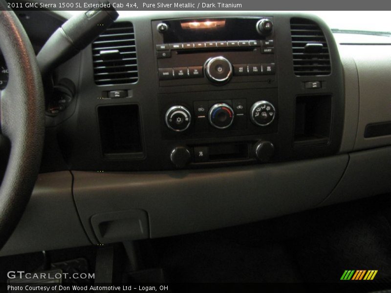 Pure Silver Metallic / Dark Titanium 2011 GMC Sierra 1500 SL Extended Cab 4x4