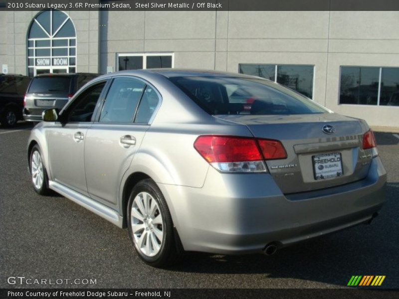 Steel Silver Metallic / Off Black 2010 Subaru Legacy 3.6R Premium Sedan