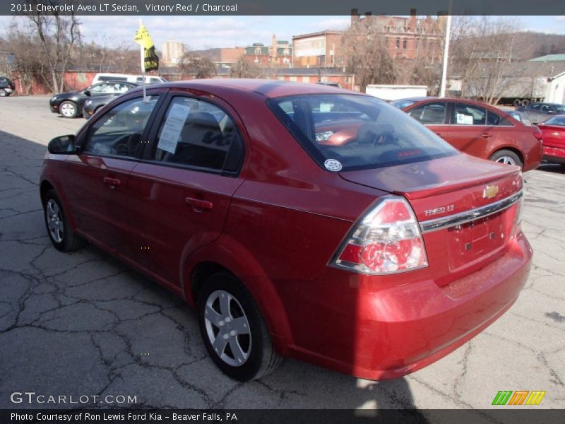 Victory Red / Charcoal 2011 Chevrolet Aveo LT Sedan