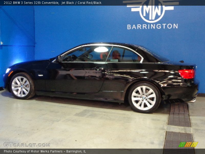 Jet Black / Coral Red/Black 2012 BMW 3 Series 328i Convertible