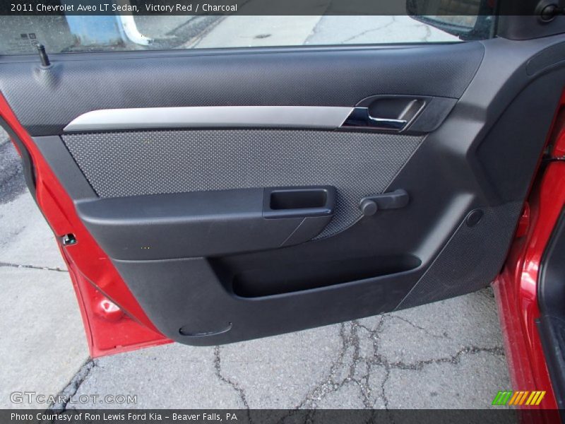 Victory Red / Charcoal 2011 Chevrolet Aveo LT Sedan