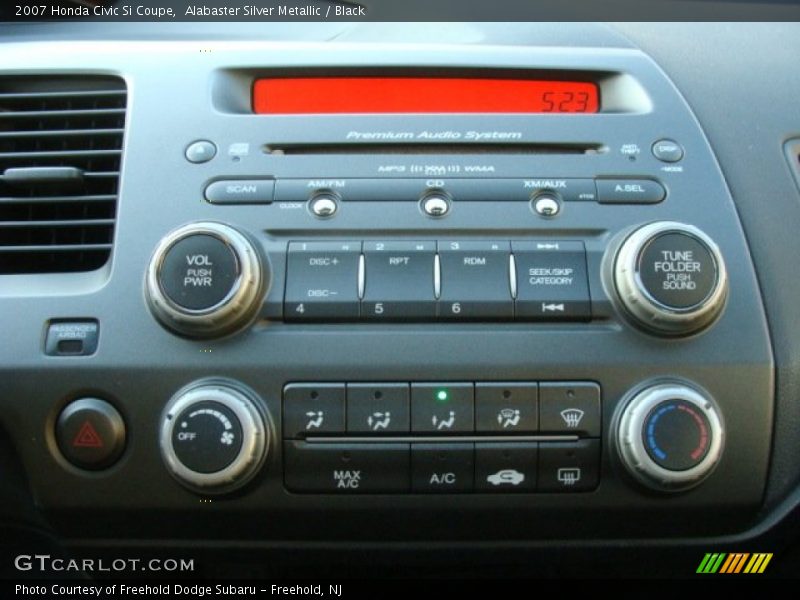 Alabaster Silver Metallic / Black 2007 Honda Civic Si Coupe