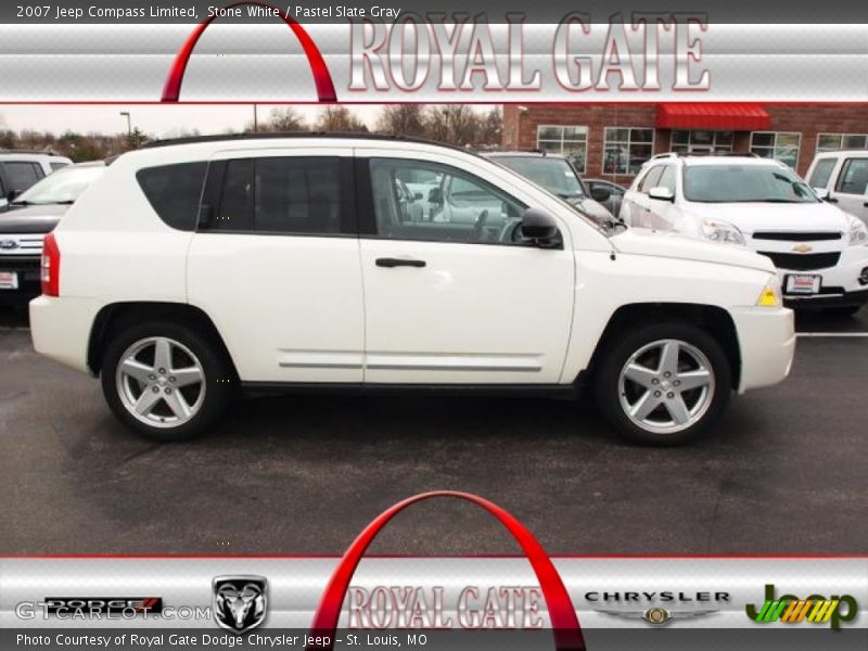 Stone White / Pastel Slate Gray 2007 Jeep Compass Limited