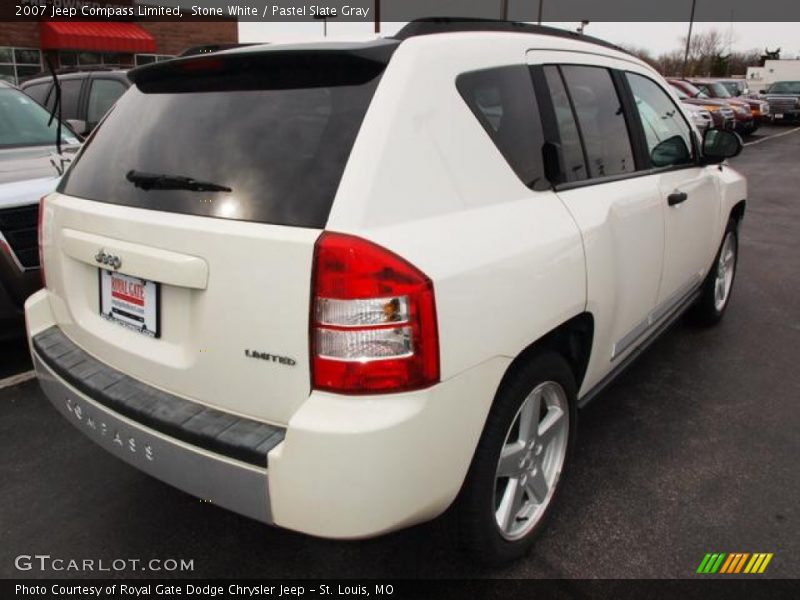 Stone White / Pastel Slate Gray 2007 Jeep Compass Limited