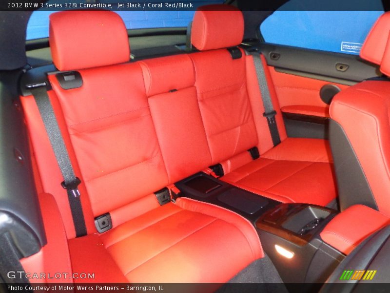 Jet Black / Coral Red/Black 2012 BMW 3 Series 328i Convertible