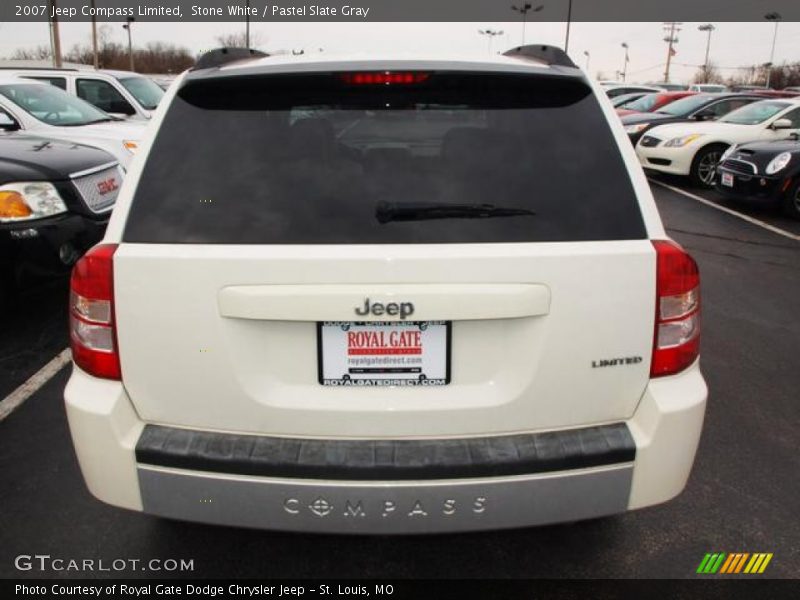 Stone White / Pastel Slate Gray 2007 Jeep Compass Limited