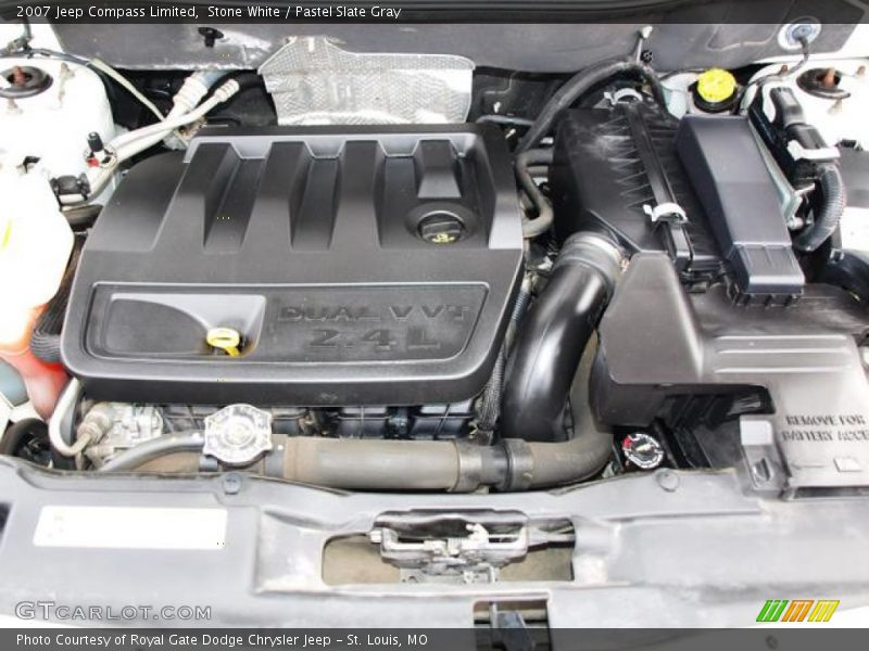 Stone White / Pastel Slate Gray 2007 Jeep Compass Limited
