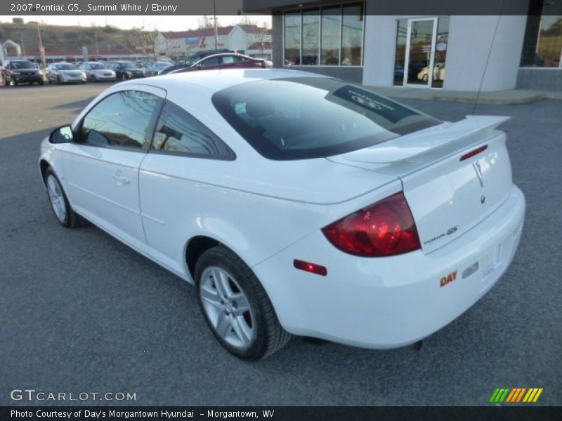 Summit White / Ebony 2007 Pontiac G5