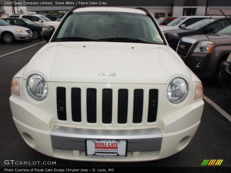 Stone White / Pastel Slate Gray 2007 Jeep Compass Limited