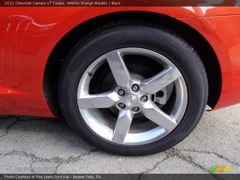 Inferno Orange Metallic / Black 2012 Chevrolet Camaro LT Coupe