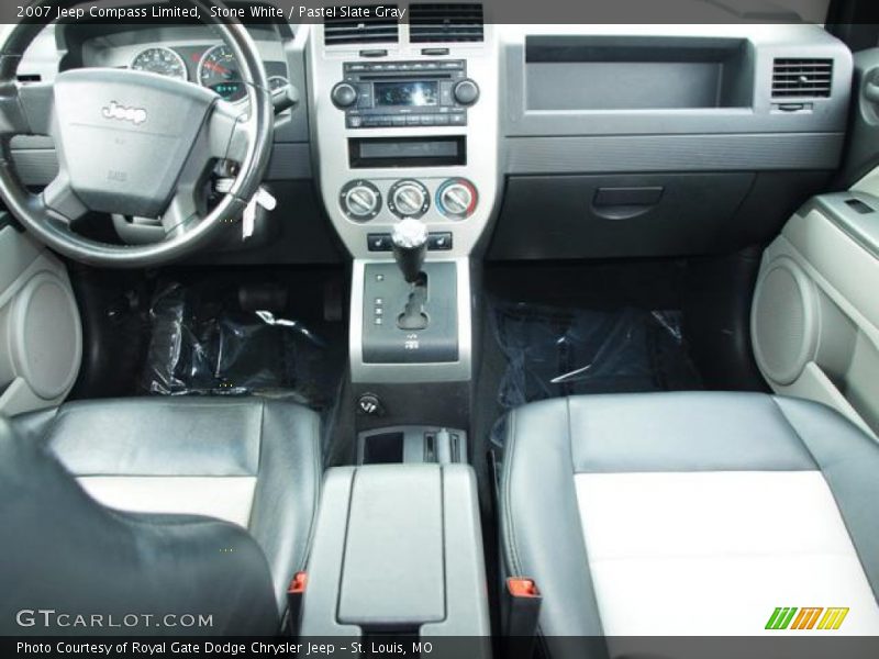 Stone White / Pastel Slate Gray 2007 Jeep Compass Limited