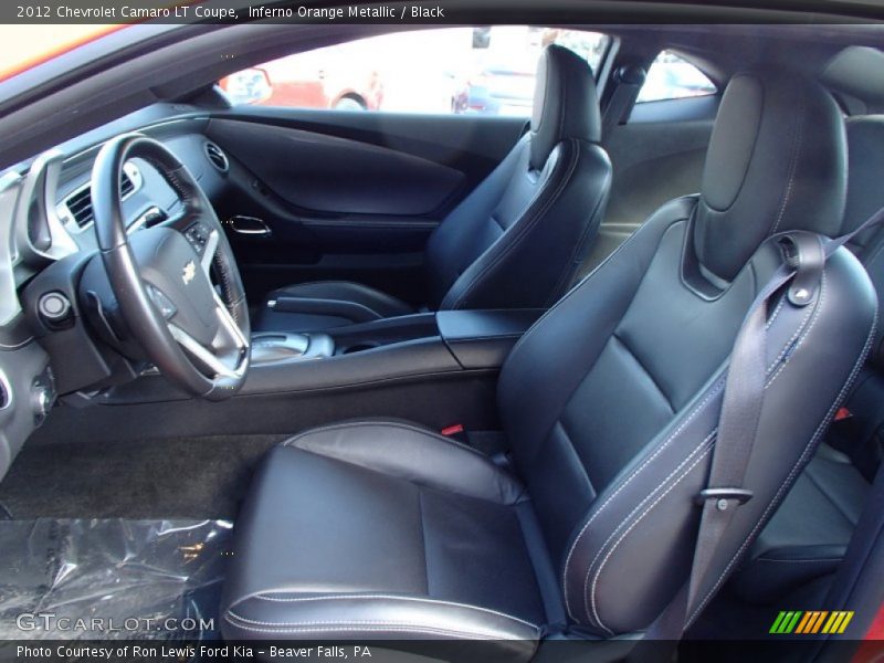 Inferno Orange Metallic / Black 2012 Chevrolet Camaro LT Coupe