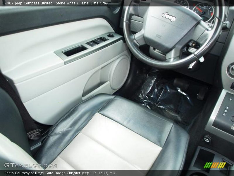Stone White / Pastel Slate Gray 2007 Jeep Compass Limited