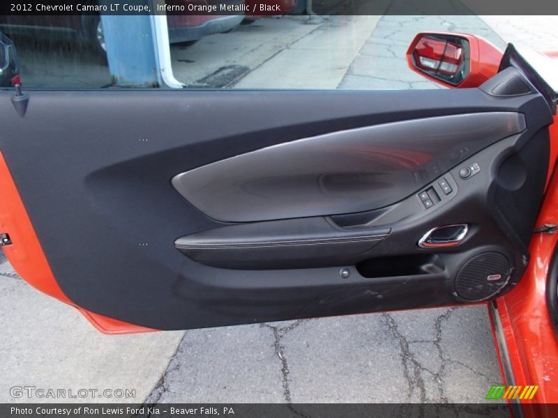 Inferno Orange Metallic / Black 2012 Chevrolet Camaro LT Coupe