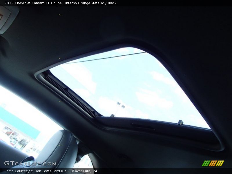 Inferno Orange Metallic / Black 2012 Chevrolet Camaro LT Coupe