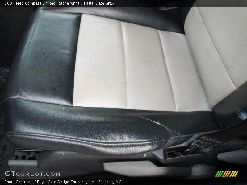Stone White / Pastel Slate Gray 2007 Jeep Compass Limited