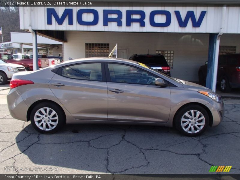 Desert Bronze / Beige 2012 Hyundai Elantra GLS