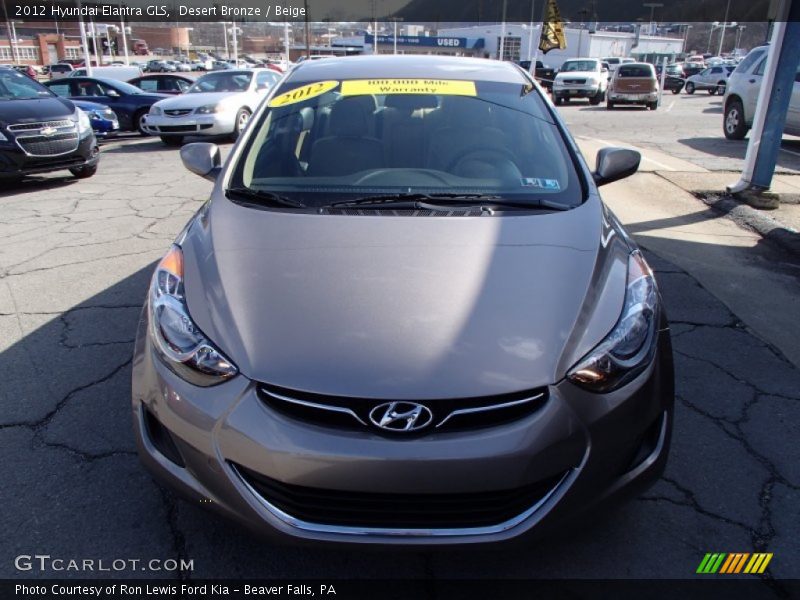 Desert Bronze / Beige 2012 Hyundai Elantra GLS