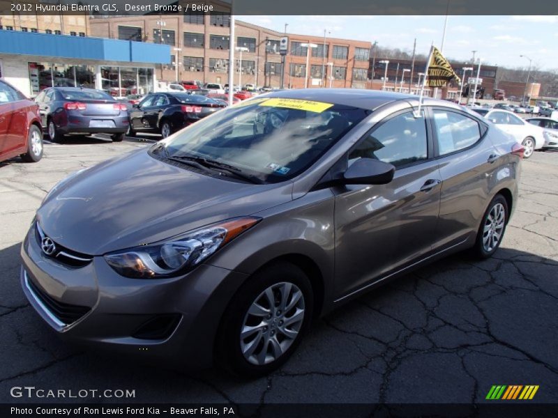 Desert Bronze / Beige 2012 Hyundai Elantra GLS